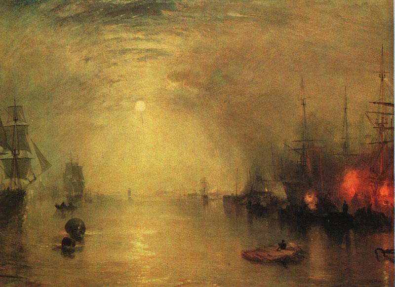 Joseph Mallord William Turner Keelman Heaving in Coals by Night Sweden oil painting art